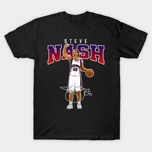 Steve Nash Basketball Legend Signature Vintage Retro 80s 90s Bootleg Rap Style T-Shirt